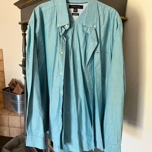Mens large long sleeve button up